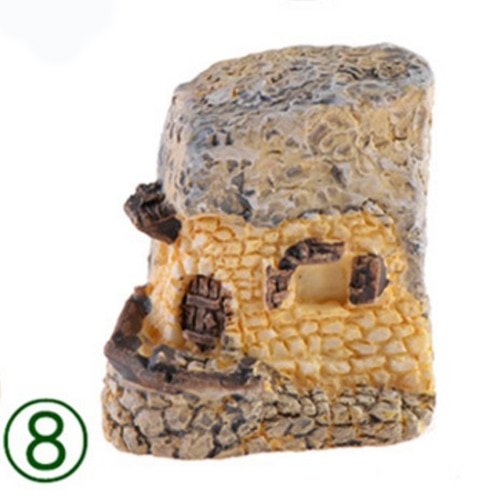 Mini Resin Cottages Miniature Village Houses Landscaping