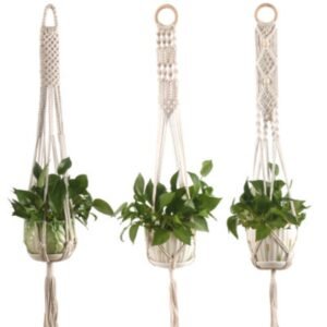 Handmade Macrame Plant Hanger For Wall Decoration